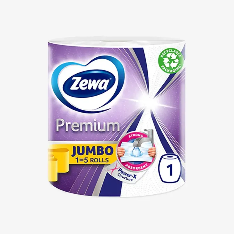 Полотенце Zewa Premium Jumbo бумажное 3 слоя 1 шт