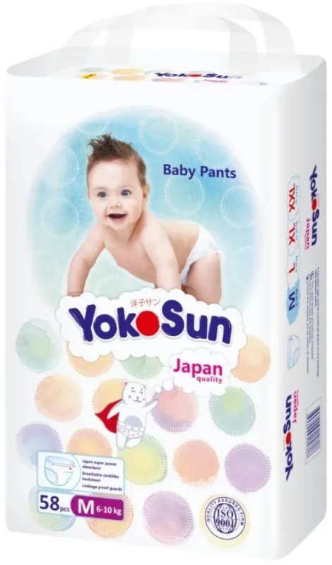 Подгузники-трусики YokoSun Comfort M 6-10 кг 58 шт