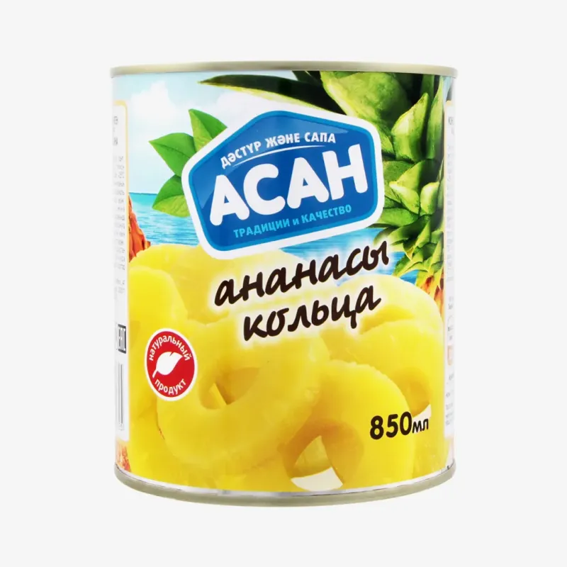 Ананасы Асан кольца, 850 г