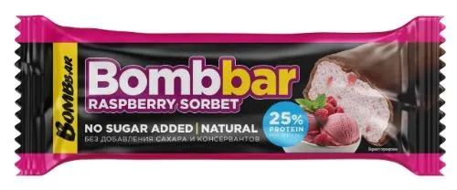 Bomb Bar батончик протеиновый малиновый сорбет 1 шт