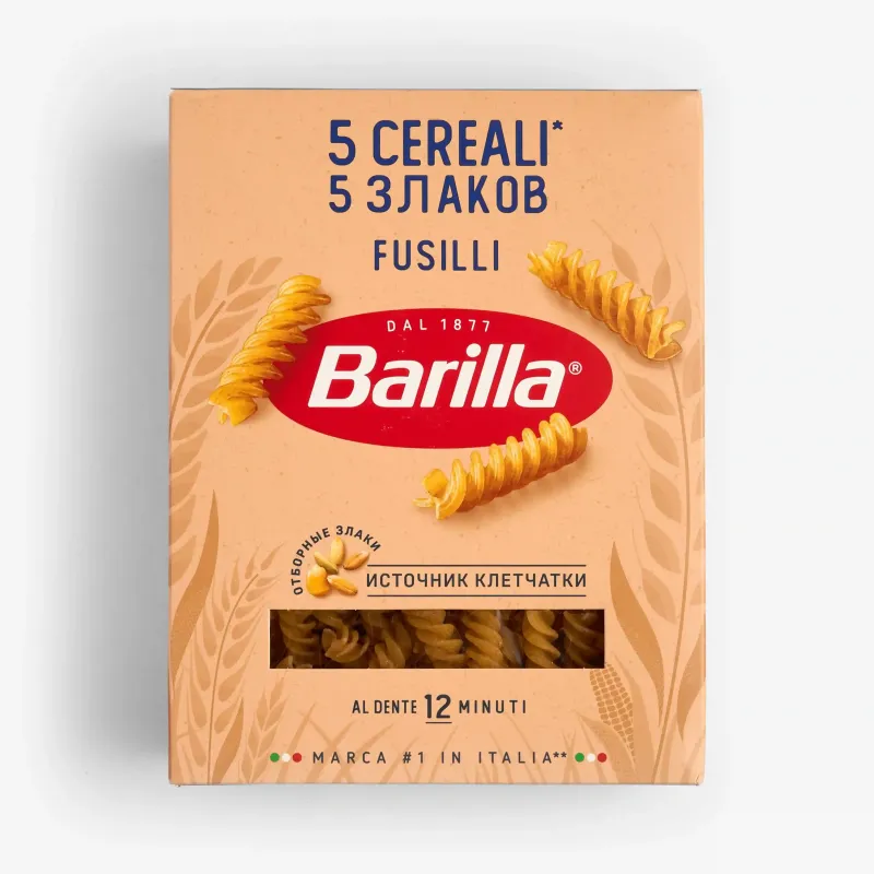 Паста Barilla 5 злаков Fusilli 450 г