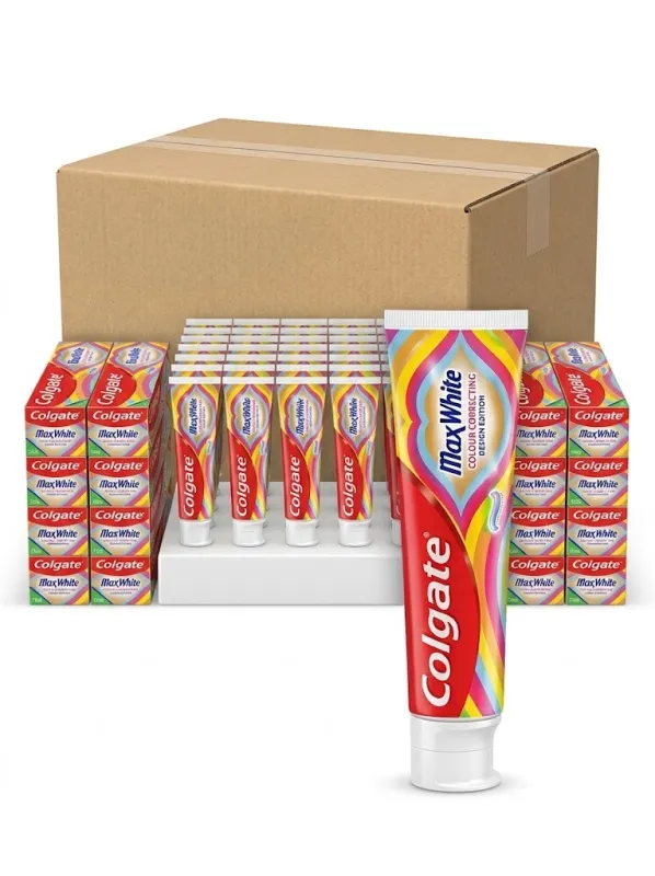 Зубная паста Colgate Max White «Коррекция цвета» Design Edition, 75 мл (опт, упаковка 48 шт.)