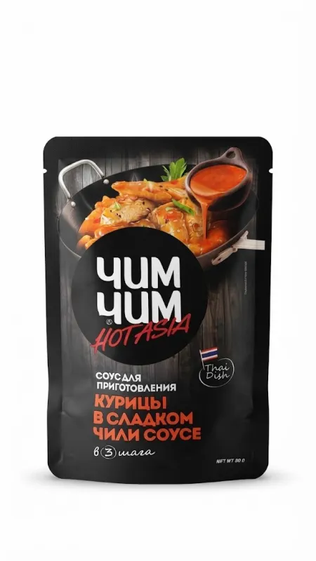 Соус для приготовления курицы в сладком чили соусе «Чим Чим» Hot Asia, 90 г