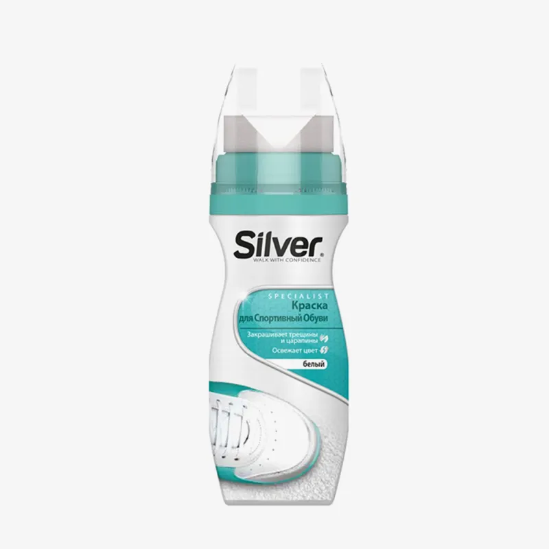Kраска Silver для спортивной обуви 75 мл, Белый