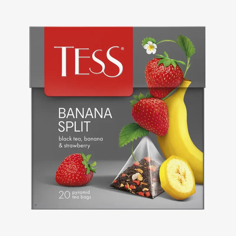 Чай Tess Banana Split черный 20 пирамидок