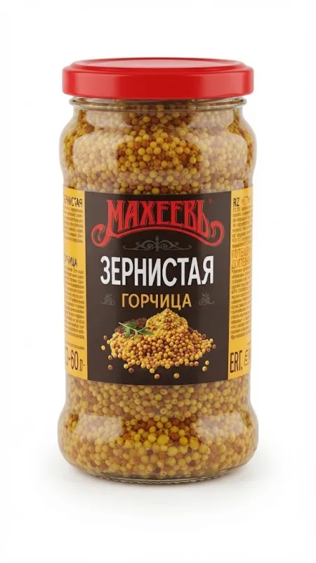 ЗЕРНИСТАЯ ГОРЧИЦА «МАХЕЕВЪ» (190 Г)