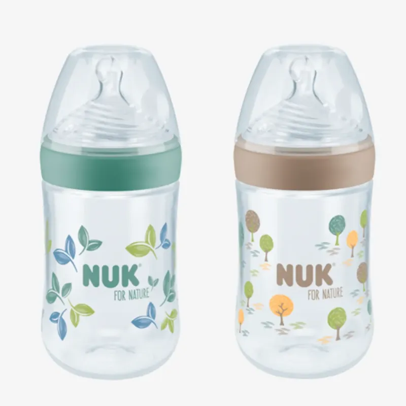 Бутылка Nuk for Nature Temp pp силиконовая M 260 мл в ассортименте