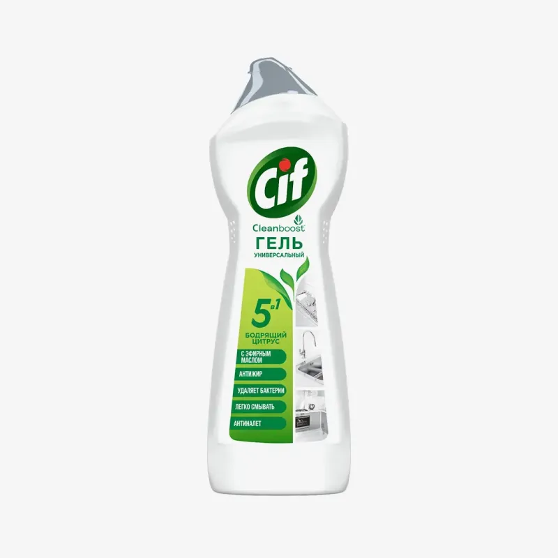 Чистящий гель Cif для всех поверхностей бодрящий цитрус, 750 мл