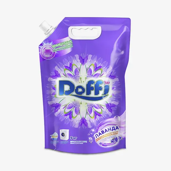 Стиральный порошок Doffi Лаванда мягкость шелковистость с антистатическим эффектом, 5 кг