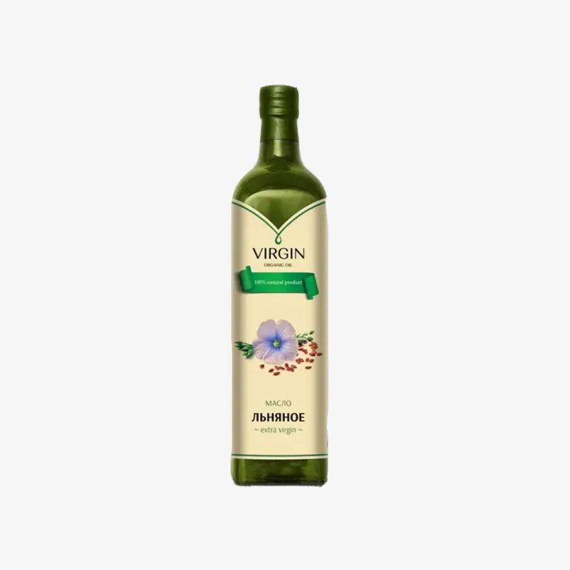 Масло Virgin Organic Oil Льняное нерафинированное первого холодного отжима 250 мл