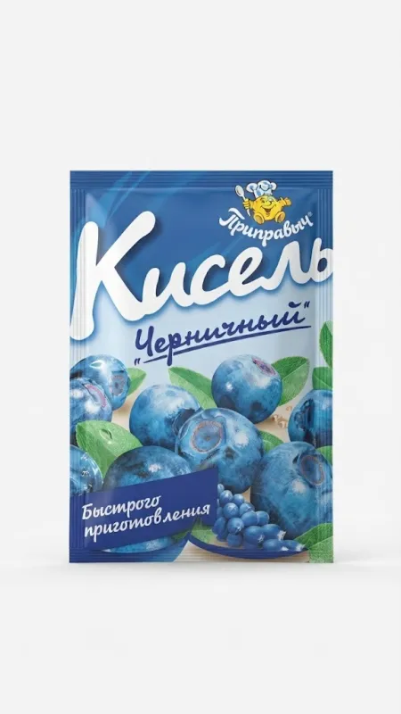 Кисель черничный быстрого приготовления «Приправыч»