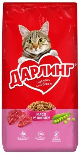 Darling для взрослых мясо, овощи 15 кг