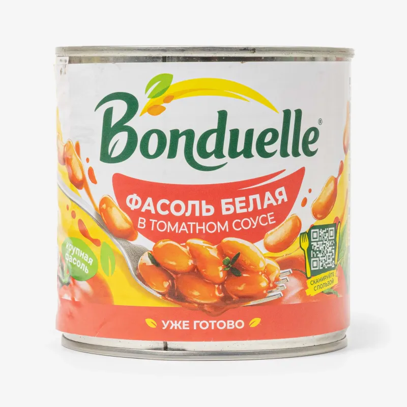 Фасоль Bonduelle белая в томатном соусе, 425 мл