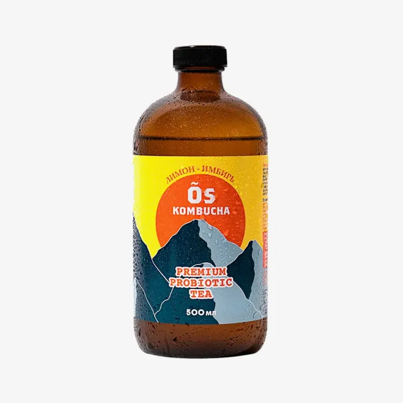 Комбуча Õs Kombucha Лимон-Имбирь 500 мл