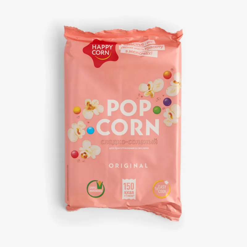 Зерно кукурузы Happy Corn для СВЧ сладко-солёный 100 г