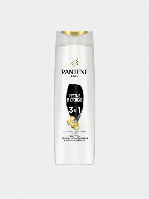 Шампунь для волос Pantene Pro-V «3 в 1 Густые и Крепкие», 360 мл