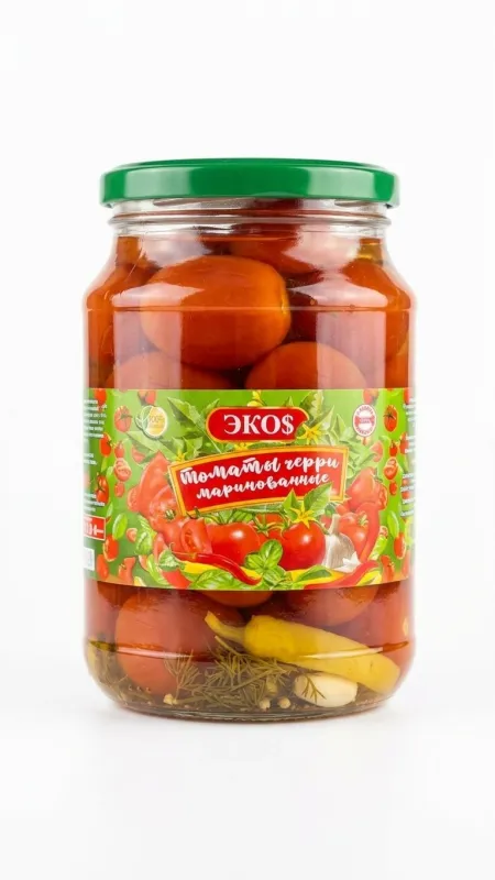 Томаты черри маринованные Экос (ЭКОS) 670гр