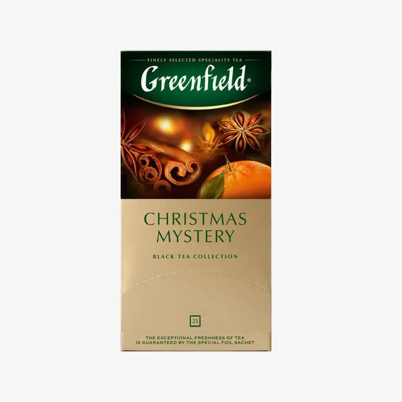 Чай Greenfield Christmas Mystery черный 25 пакетиков