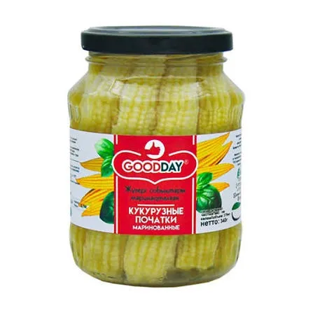МАРИНОВАННЫЕ КУКУРУЗНЫЕ ПОЧАТКИ «GOODDAY» (370г)