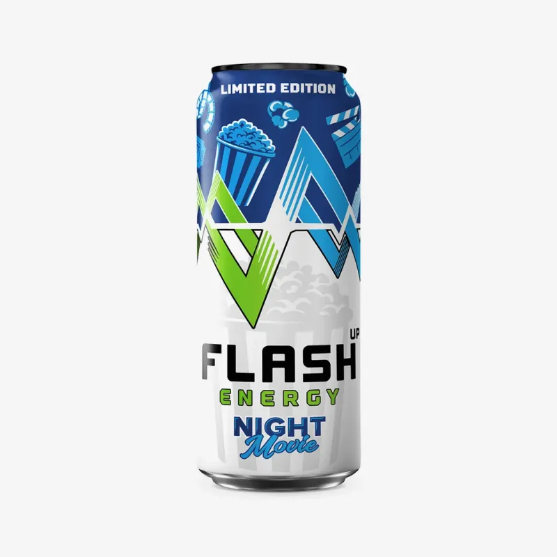 Напиток Flash up energy movie night энергетический 0,45 л ж/б