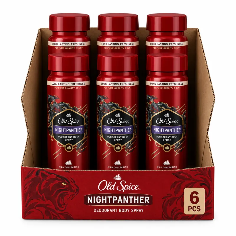 Old Spice Nightpanther — мужской дезодорант-спрей, 150 мл, коробка 6 шт.