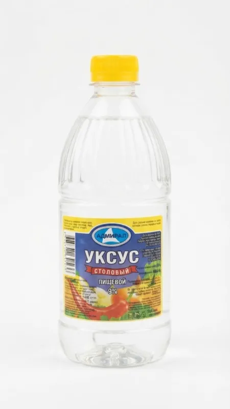 УКСУС СТОЛОВЫЙ ПИЩЕВОЙ «АДМИРАЛ 9%» (500 Г)
