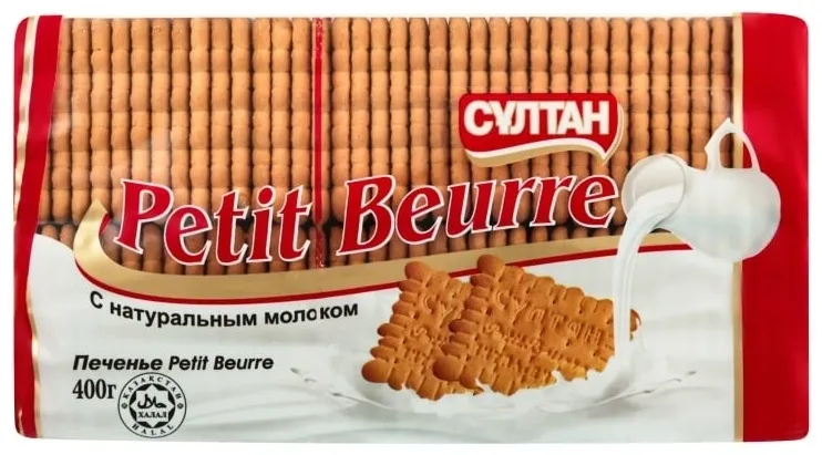 Печенье Султан Рetit Beurre c натуральным молоком 400 г