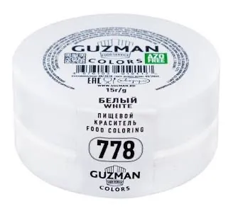 Пищевой краситель Guzman Белый 778, 15 г