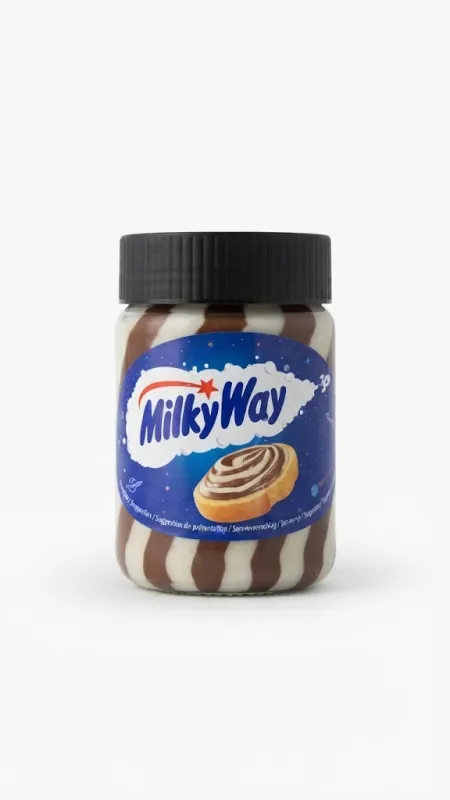 Полосатая шоколадно-молочная паста Milky Way 350г