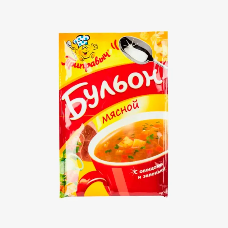 Бульон Приправыч Мясной с овощами и зеленью 75 г