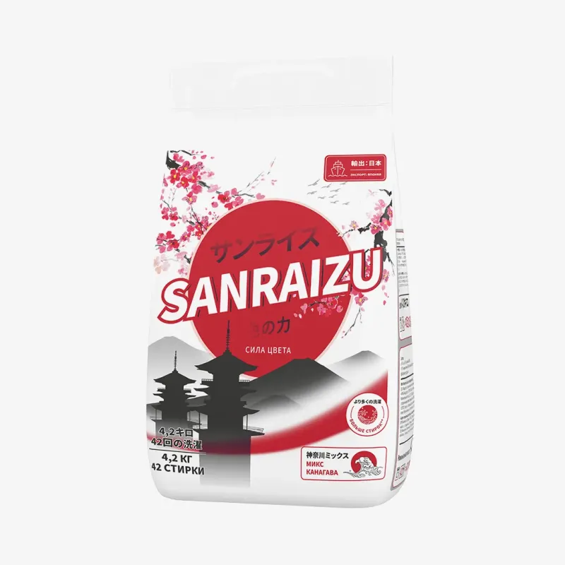 Порошок Sanraizu для стирки сила цвета, 4.2 кг