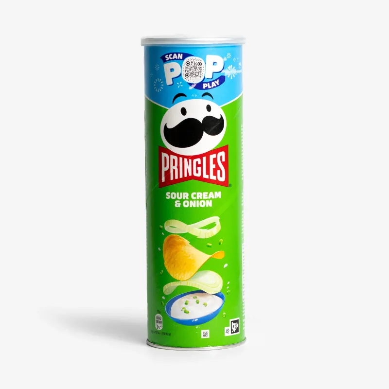 Чипсы Pringles картофельные сметана и лук, 165 г