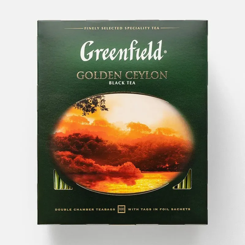 Чай черный Greenfield Golden Ceylon 100 пакетиков