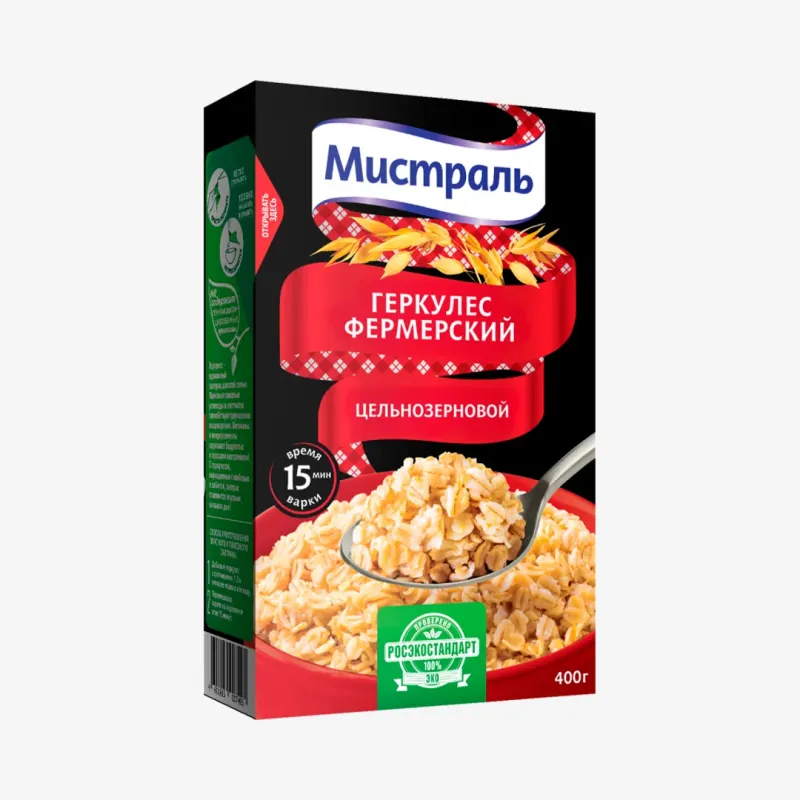 Хлопья Мистраль Геркулес фермерский 400 г