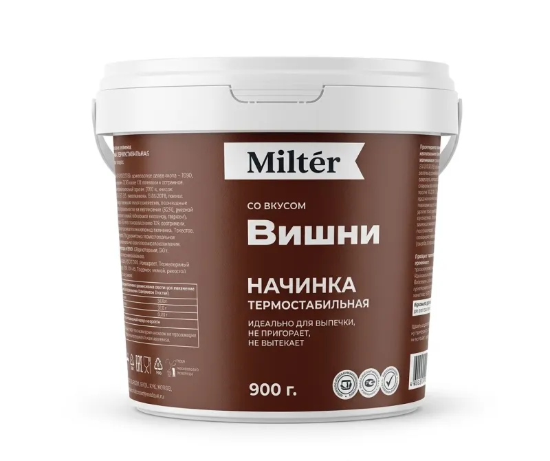 Начинка термостабильная Miltér со вкусом вишни, 900 г