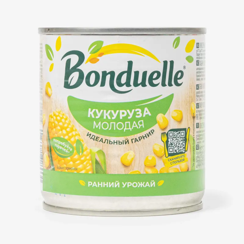 Кукуруза Bonduelle молодая консервированная, 212 мл