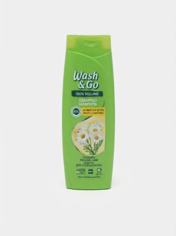 Шампунь для волос Wash & Go с экстрактом ромашки для тусклых волос, 200 мл
