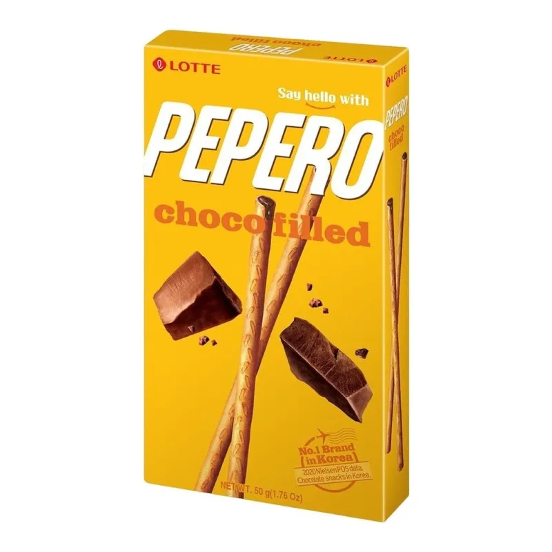 Палочки Pepero с шоколадной начинкой, 45 г