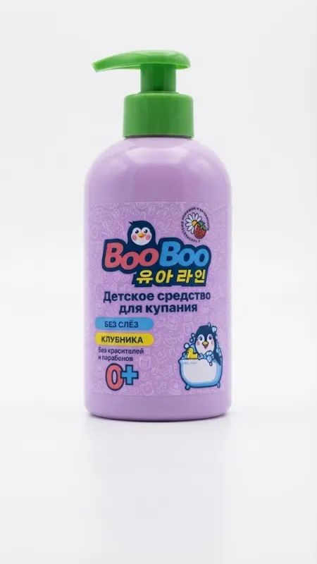 Детское средство для купания BooBoo Клубника, 0+