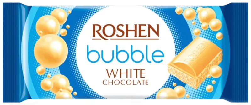 ROSHEN Bubble White шоколадная плитка белый 80 г