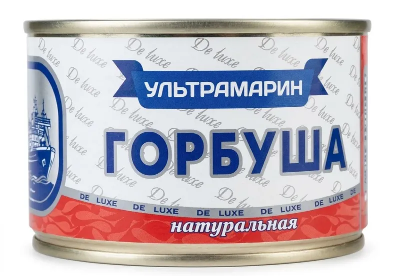 Горбуша натуральная «Ультрамарин» De Luxe, 240 г