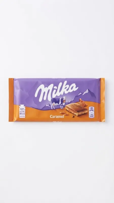 Молочный шоколад Milka Caramel с карамельной начинкой