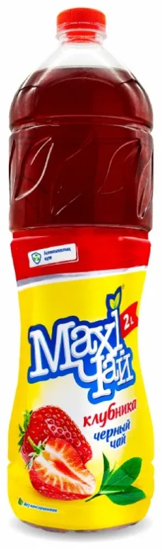 Напиток Maxi Чай клубника черный 2 л