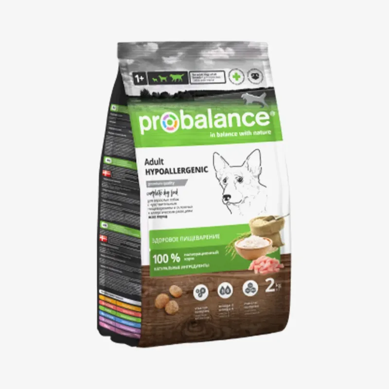 Корм Probalance Hypoallergenic сухой для взрослых собак всех пород, 2 кг
