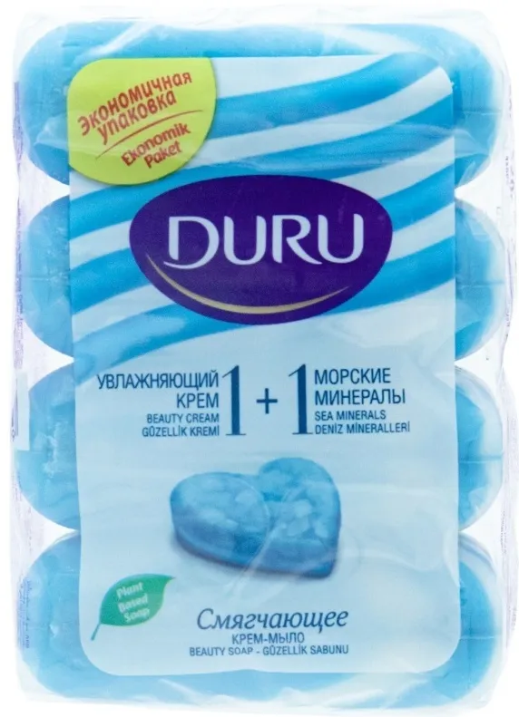 Duru Мыло Морские минералы пачка 4 шт. по 85г