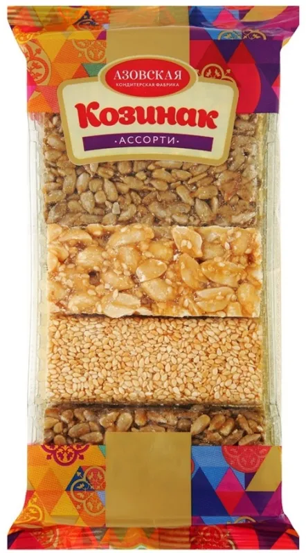 Азовская кондитерская фабрика козинак ассорти 280 г
