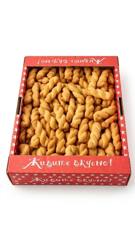 Печенье песочное «Косички» 1.5 кг