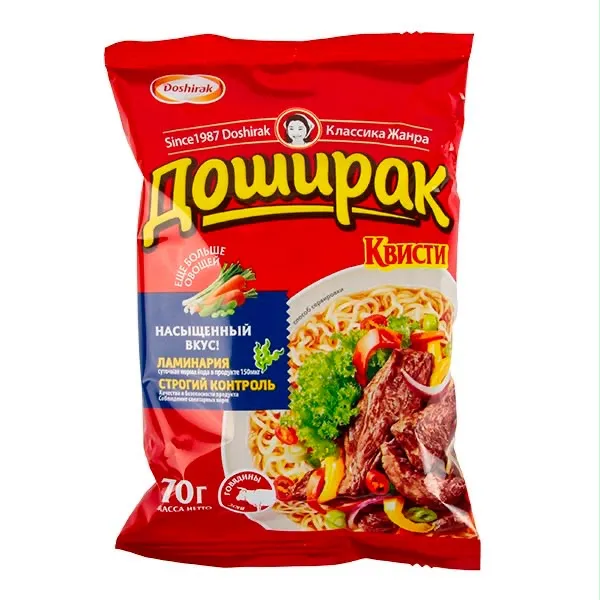 Лапша быстрого приготовления «Доширак Квисти» со вкусом говядины