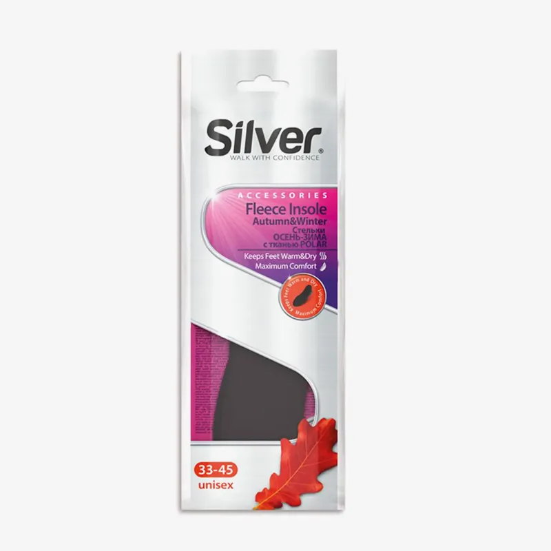 Стельки Silver Осень-Зима с тканью Полар