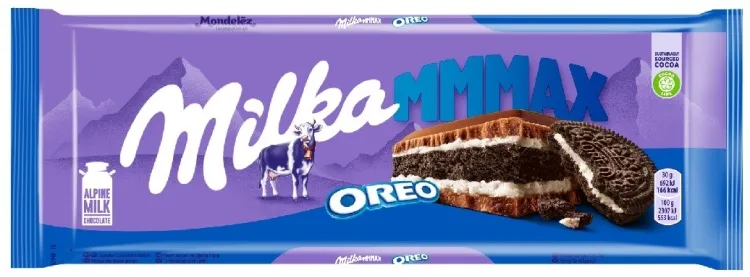 Milka MMMAX Oreo шоколадная плитка молочный 300 г